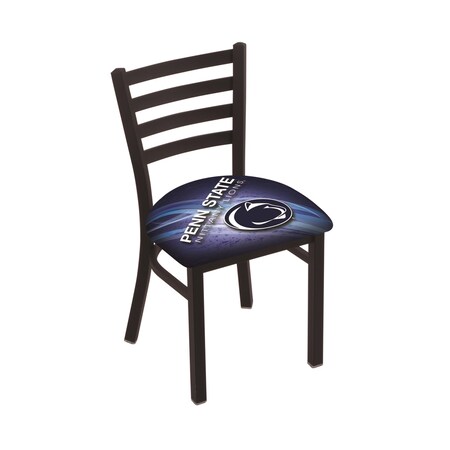 Holland Bar Stool Co BlackLogo Chair, VinylSeat L00418PennSt-D2
